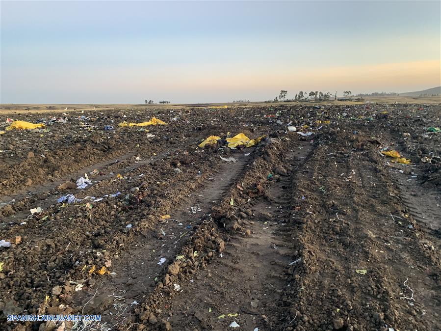 ETIOPIA-ADDIS ABEBA-AVION-ACCIDENTE