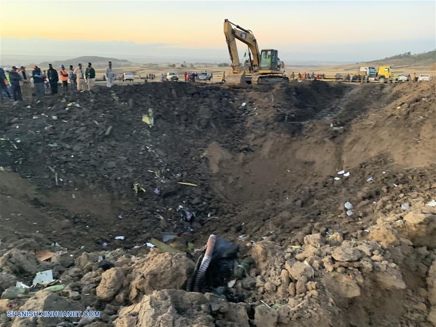 ETIOPIA-ADDIS ABEBA-AVION-ACCIDENTE