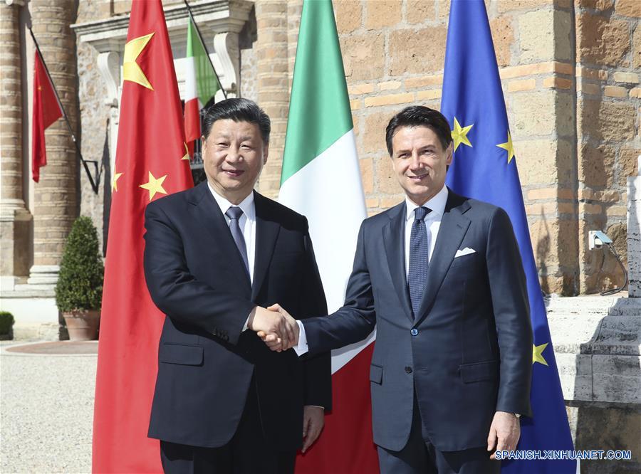 ITALIA-ROMA-XI JINPING-PRIMER MINISTRO ITALIANO-CONVERSACIONES