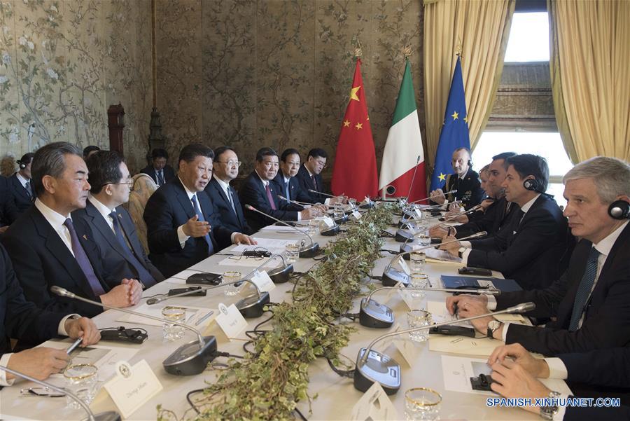 ITALIA-ROMA-XI JINPING-PRIMER MINISTRO ITALIANO-CONVERSACIONES