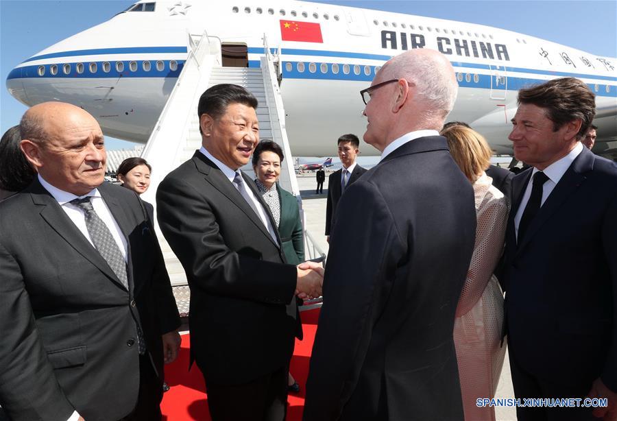 FRANCIA-NIZA-XI JINPING-MONACO-LLEGADA