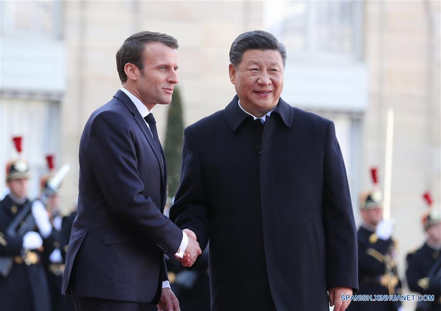 FRANCIA-PARIS-CHINA-XI JINPING-MACRON-CONVERSACIONES