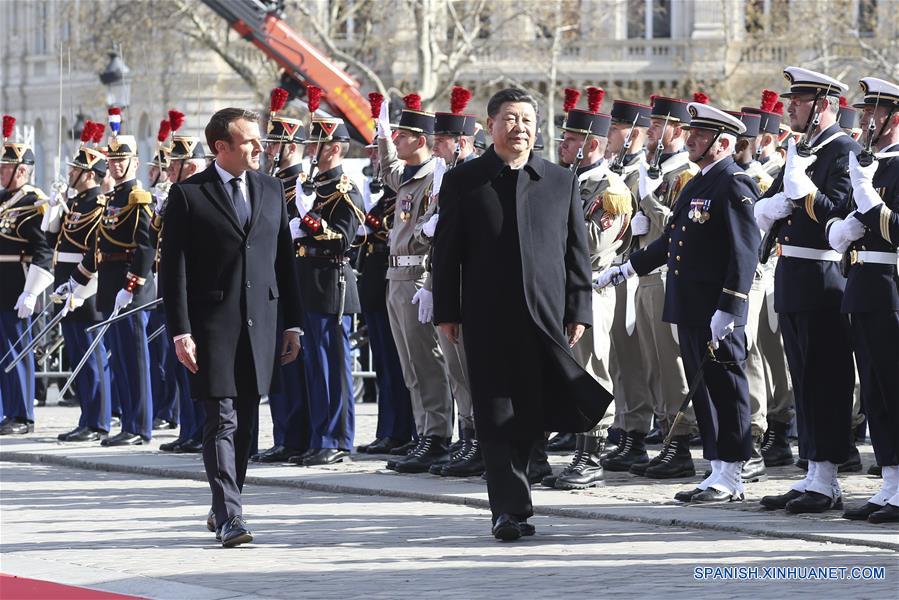 FRANCIA-PARIS-CHINA-XI JINPING-MACRON-CONVERSACIONES