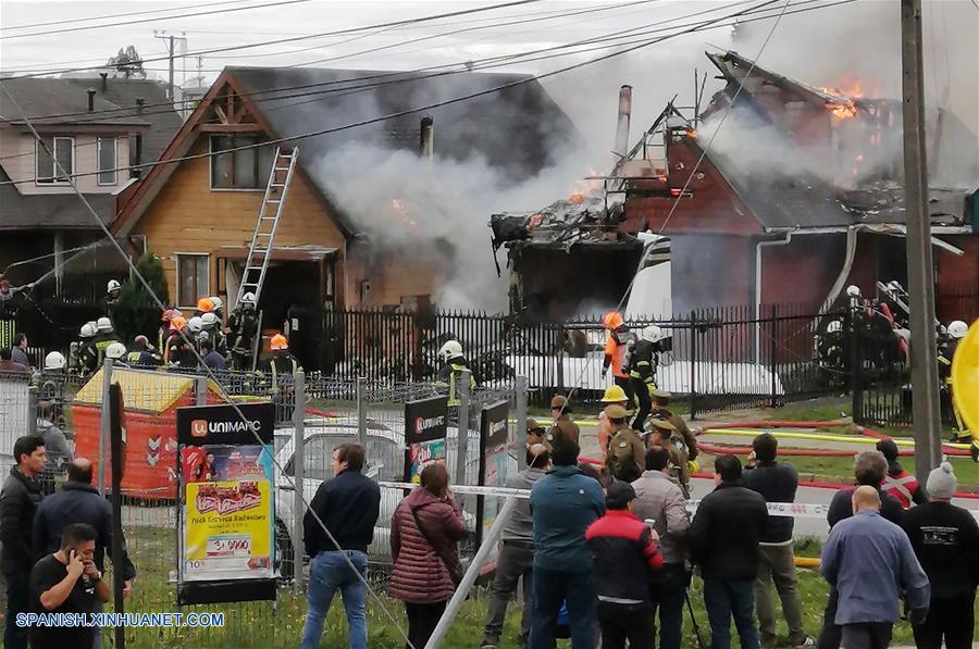 CHILE-PUERTO MONTT-AVIONETA-ACCIDENTE