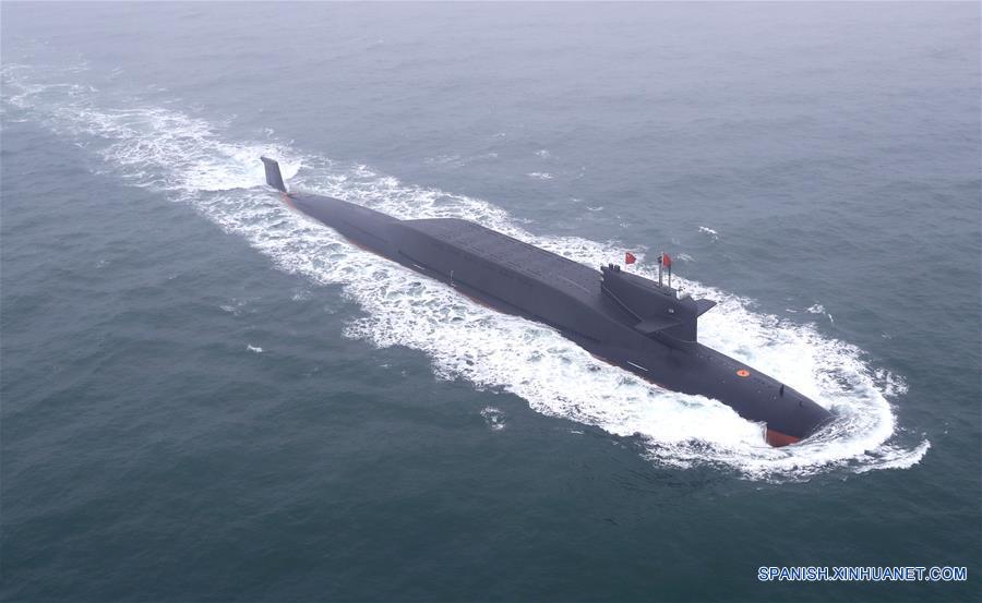 CHINA-QINGDAO-ARMADA DEL EPL-70 ANIVERSARIO-DESFILE