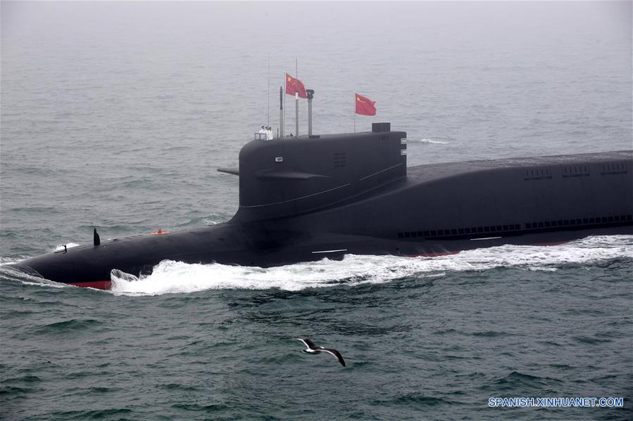 CHINA-QINGDAO-ARMADA DEL EPL-70 ANIVERSARIO-DESFILE