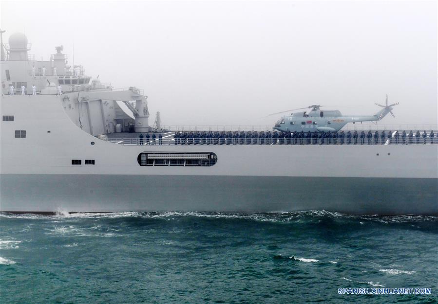 CHINA-QINGDAO-ARMADA DEL EPL-70 ANIVERSARIO-DESFILE
