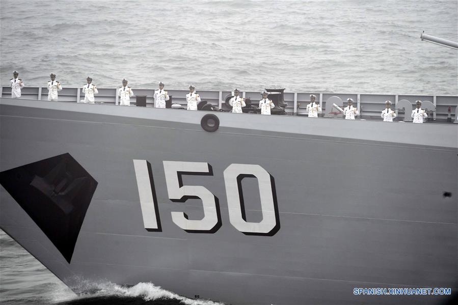 CHINA-QINGDAO-ARMADA DEL EPL-70 ANIVERSARIO-DESFILE