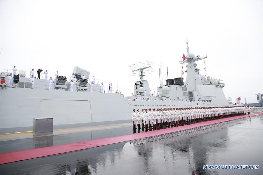 CHINA-QINGDAO-ARMADA DEL EPL-70 ANIVERSARIO-DESFILE