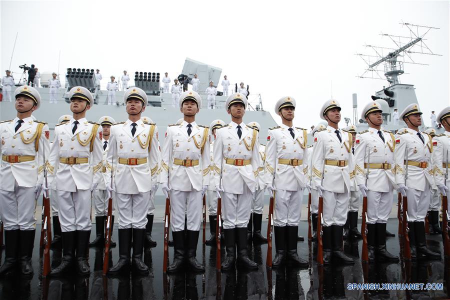 CHINA-QINGDAO-ARMADA DEL EPL-70 ANIVERSARIO-DESFILE