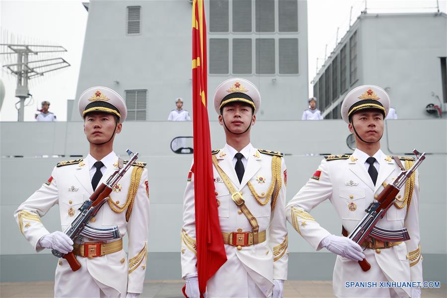 CHINA-QINGDAO-ARMADA DEL EPL-70 ANIVERSARIO-DESFILE