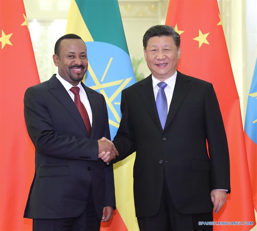 (BRF)CHINA-BEIJING-BELT AND ROAD FORUM-XI JINPING-ETHIOPIAN PM-MEETING (CN)