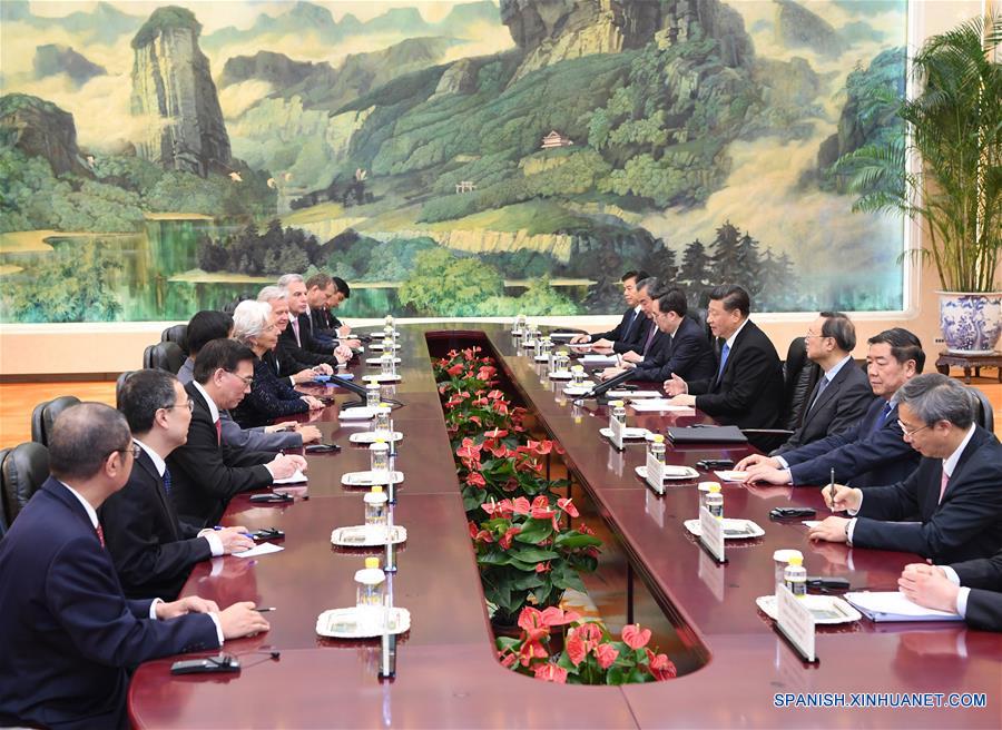 (BRF)CHINA-BEIJING-BELT AND ROAD FORUM-XI JINPING-IMF-MANAGING DIRECTOR-MEETING (CN)