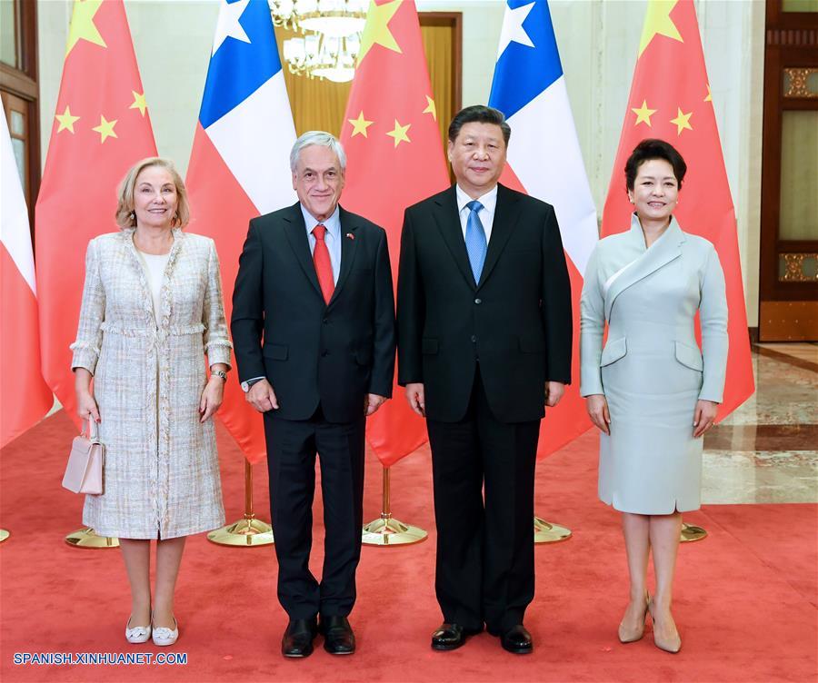 CHINA-BEIJING-FORO DE LA FRANJA Y LA RUTA-XI JINPING-PRESIDENTE DE CHILE-CONVERSACIONES