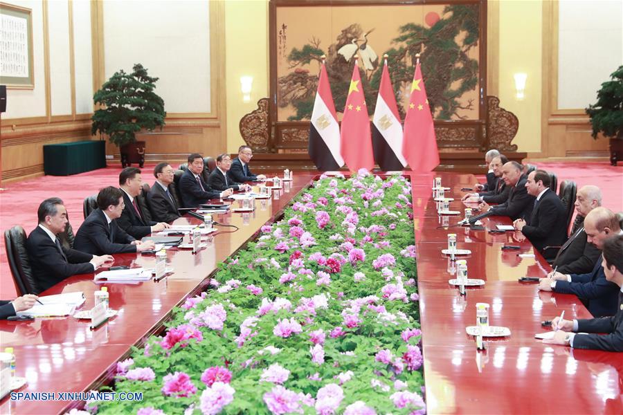 CHINA-BEIJING-XI JINPING-PRESIDENTE DE EGIPTO-REUNION