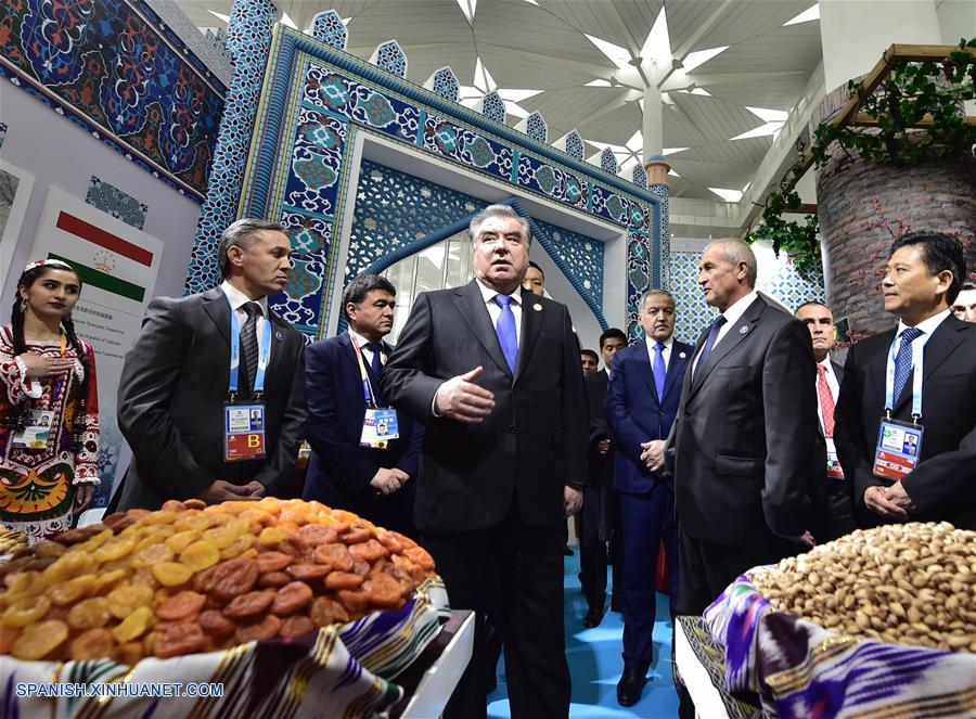 CHINA-BEIJING-EXPOSICION DE HORTICULTURA-PRESIDENTE DE TAYIKISTAN-VISITA