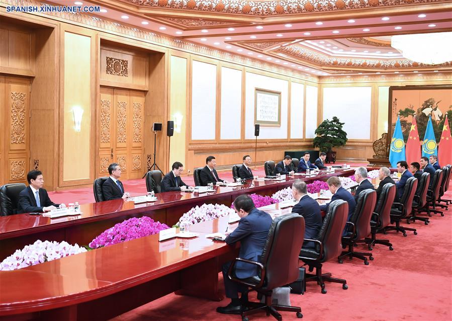 CHINA-BEIJING-XI JINPING-PRIMER PRESIDENTE DE KAZAJISTAN-REUNION