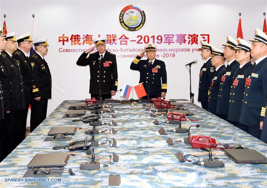 CHINA-QINGDAO-RUSIA-EJERCICIO NAVAL CONJUNTO