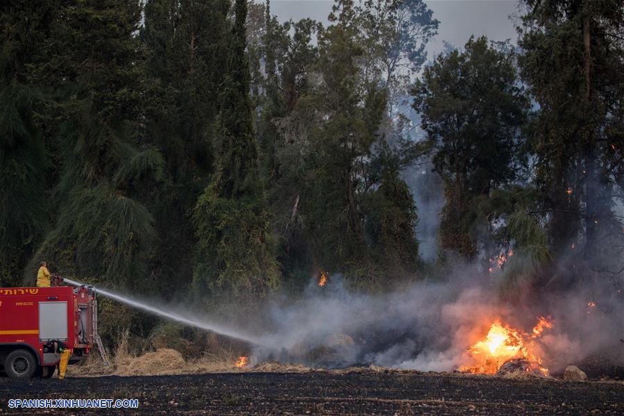 ISRAEL-KIBBUTZ HAREL-INCENDIO FORESTAL
