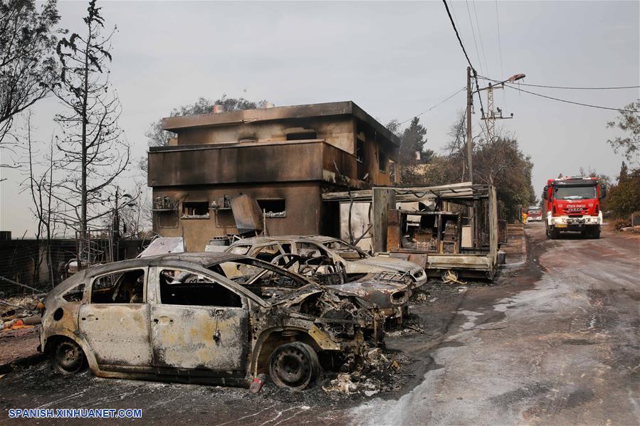 ISRAEL-MEVO MODI IM-INCENDIO-DAÑOS