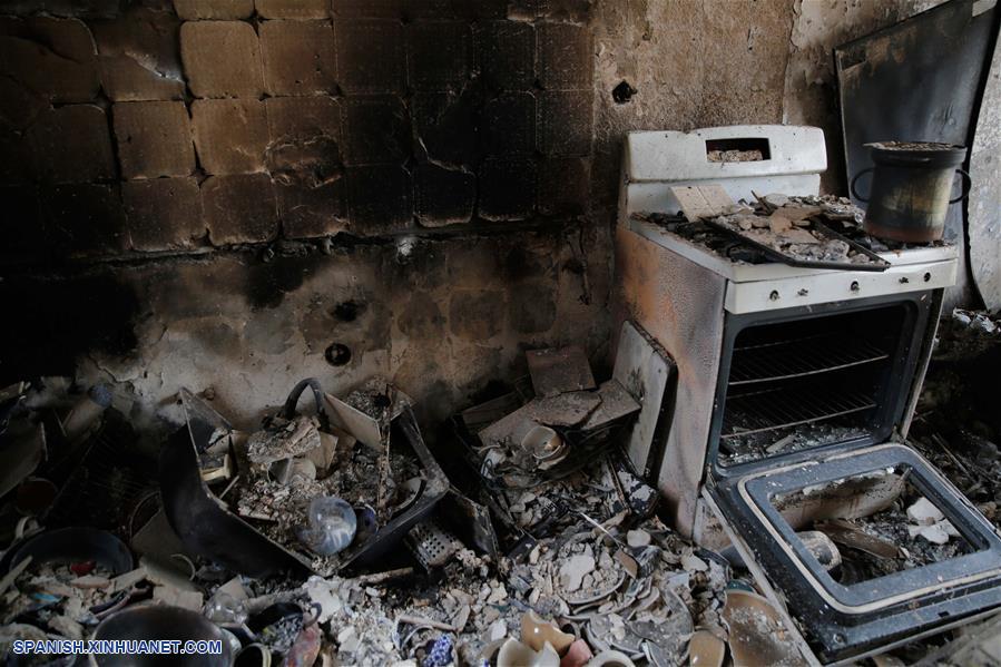 ISRAEL-MEVO MODI IM-INCENDIO-DAÑOS