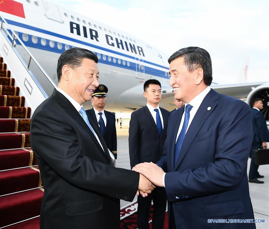 KIRGUISTAN-BISHKEK-CHINA-XI JINPING-LLEGADA