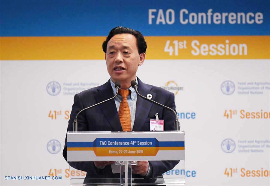 ITALIA-ROMA-FAO-DIRECTOR GENERAL-CHINA-QU DONGYU