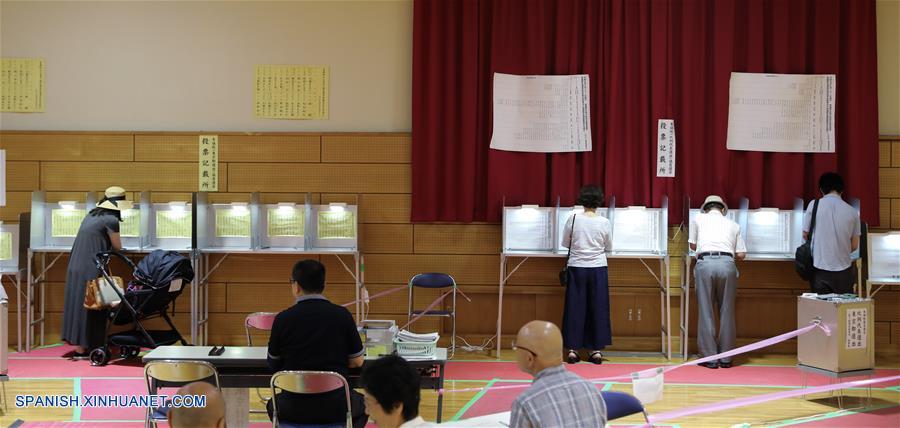 JAPON-TOKIO-ELECCION CAMARA ALTA-VOTACIONES