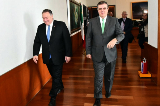 MEXICO-CIUDAD DE MEXICO-EEUU-EBRARD-POMPEO-REUNION