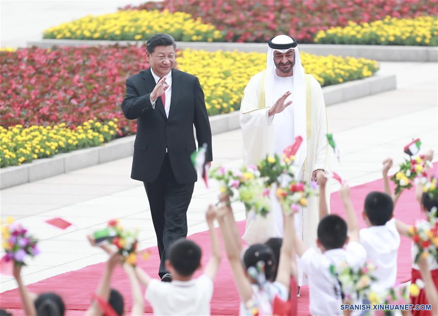 CHINA-BEIJING-XI JINPING-PRINCIPE HEREDERO DE ABU DABI-CONVERSACIONES