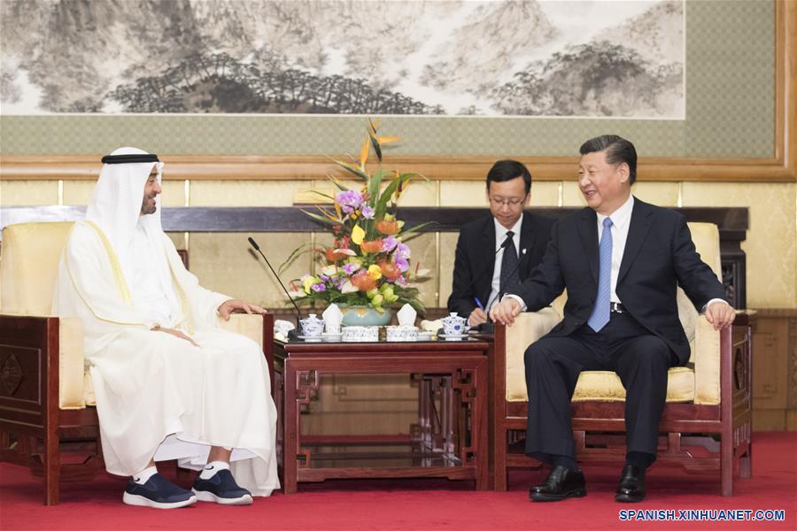 CHINA-BEIJING-XI JINPING-PRINCIPE HEREDERO DE ABU DABI-REUNION