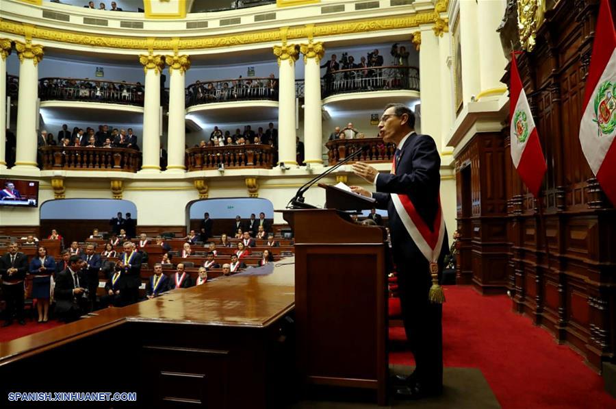 PERU-LIMA-VIZCARRA-ADELANTO DE ELECCIONES