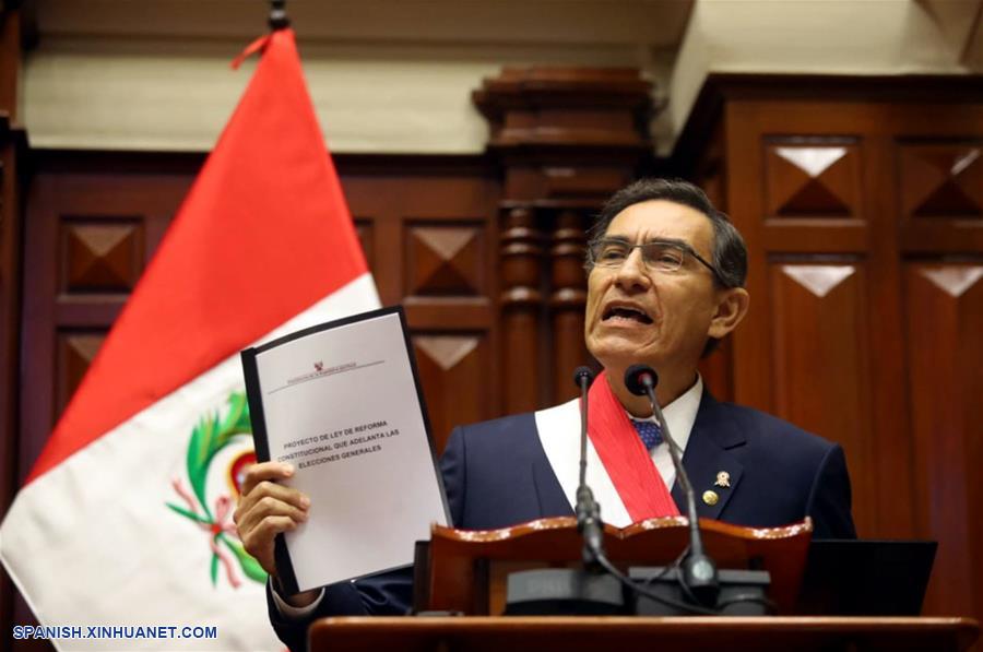 PERU-LIMA-VIZCARRA-ADELANTO DE ELECCIONES