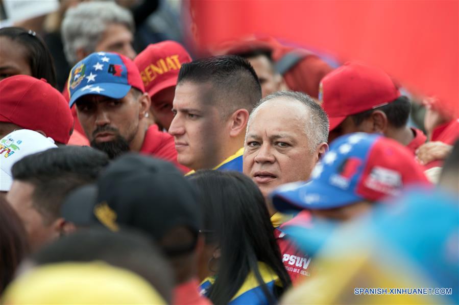 VENEZUELA-CARACAS-EEUU-BLOQUEO-MANIFESTACION