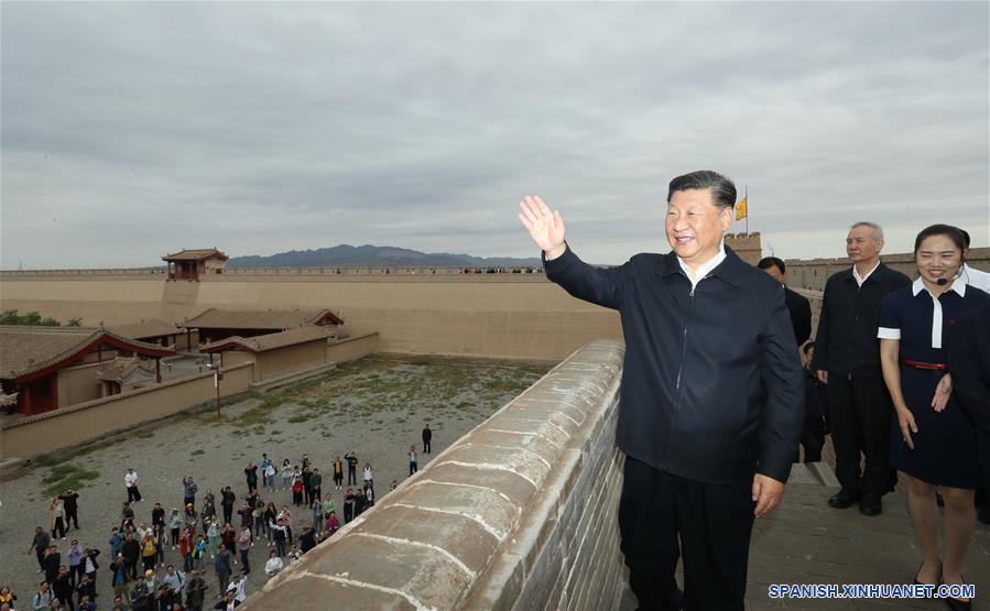 CHINA-GANSU-XI JINPING-INSPECCION