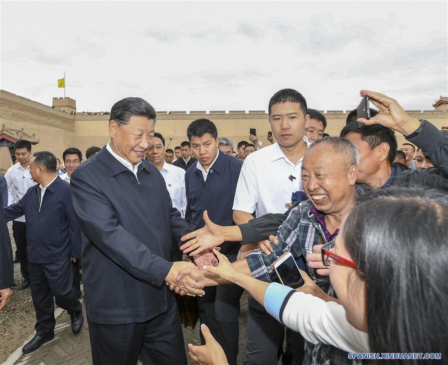 CHINA-GANSU-XI JINPING-INSPECCION