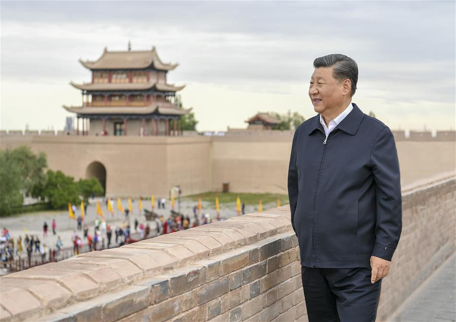 CHINA-GANSU-XI JINPING-INSPECCION