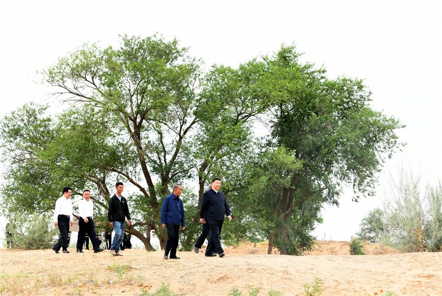 CHINA-GANSU-WUWEI-XI JINPING-INSPECTION (CN)