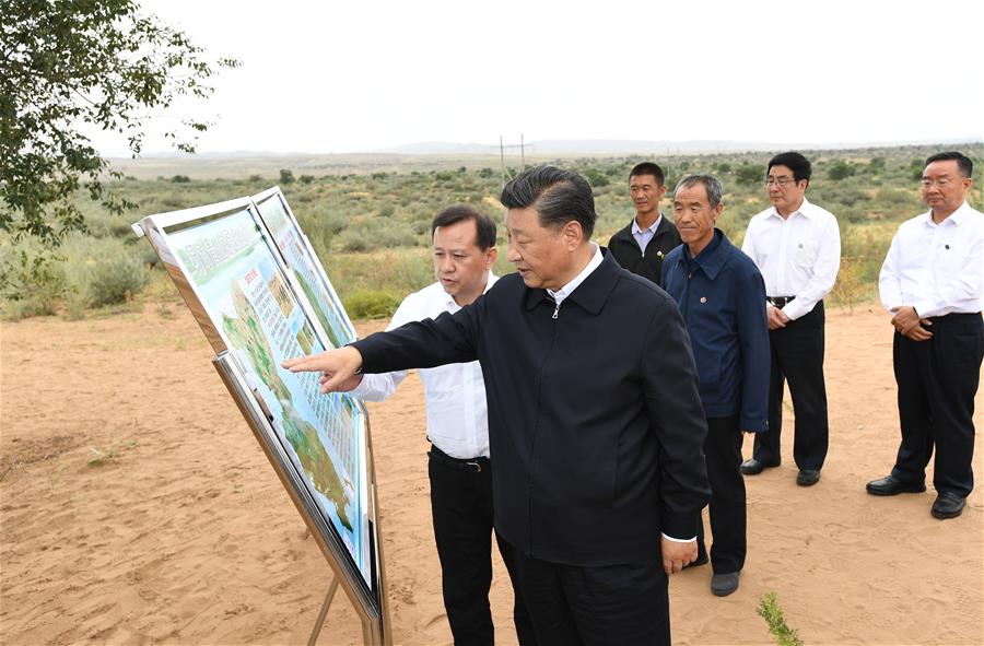 CHINA-GANSU-WUWEI-XI JINPING-INSPECTION (CN)