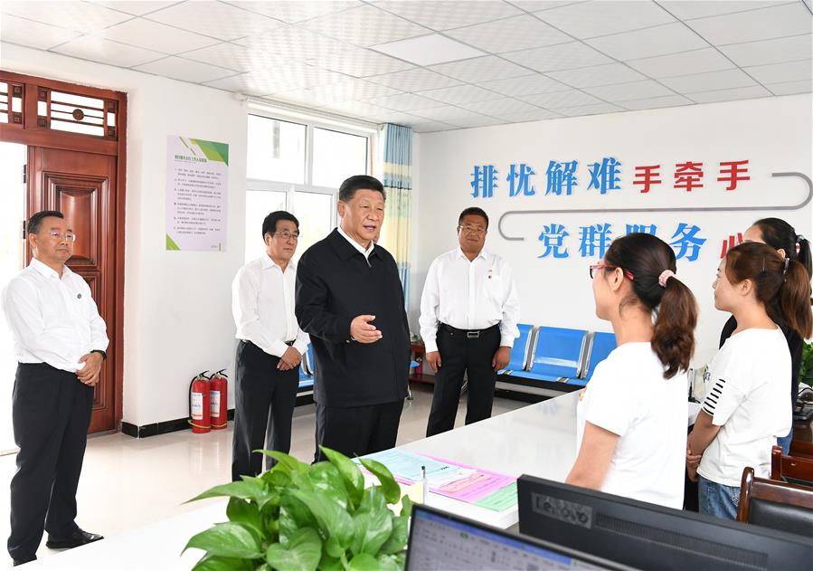 CHINA-GANSU-WUWEI-XI JINPING-INSPECTION (CN)