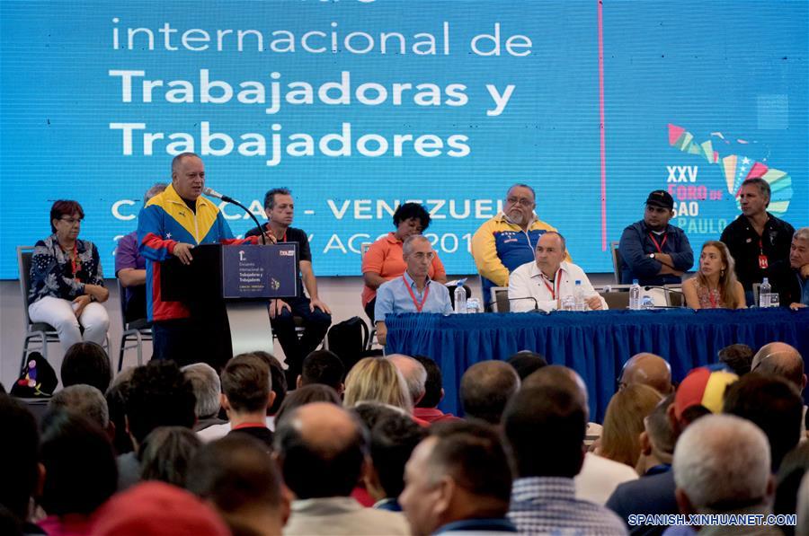 VENEZUELA-CARACAS-ENCUENTRO-TRABAJADORES