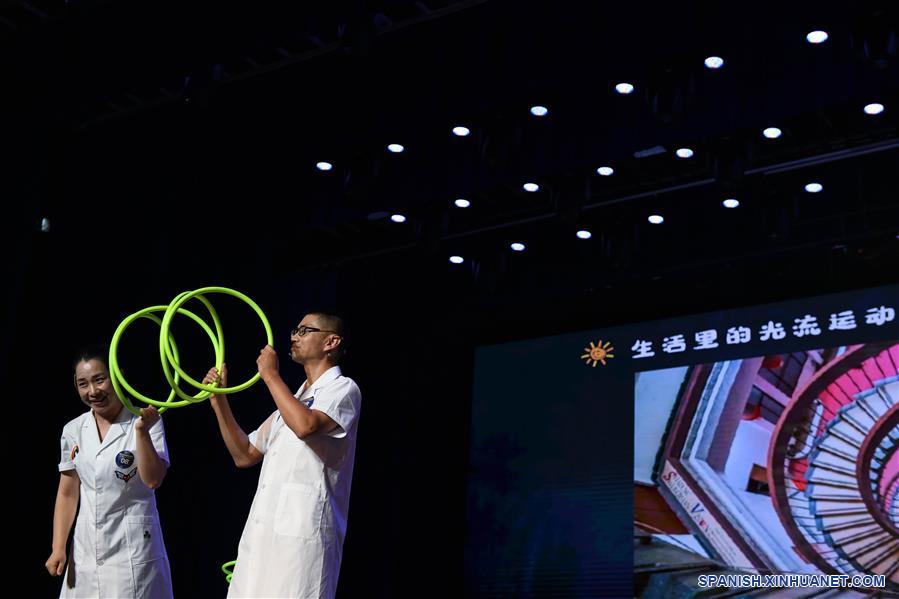 CHINA-ANHUI-ESPECTACULO DE CIENCIA
