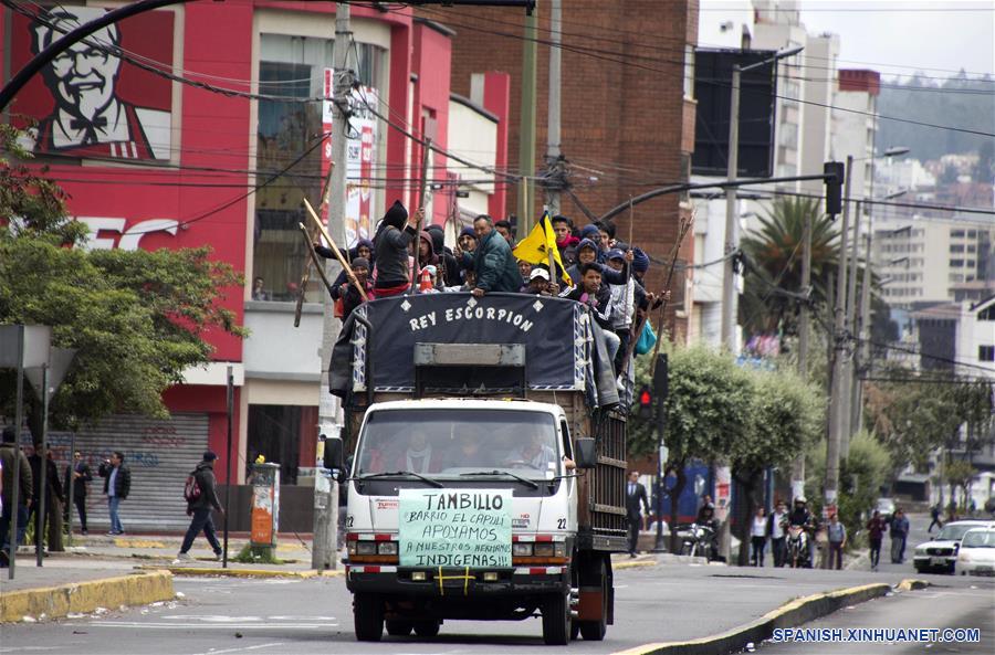 ECUADOR-QUITO-PROTESTA