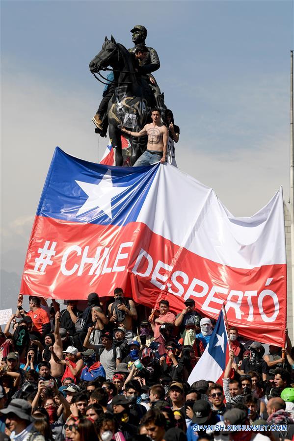 CHILE-SANTIAGO-MANIFESTACION-TRANSPORTE