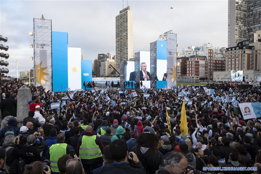 ARGENTINA-MAR DEL PLATA-ELECCIONES-ALBERTO FERNANDEZ-CIERRE DE CAMPAÑA
