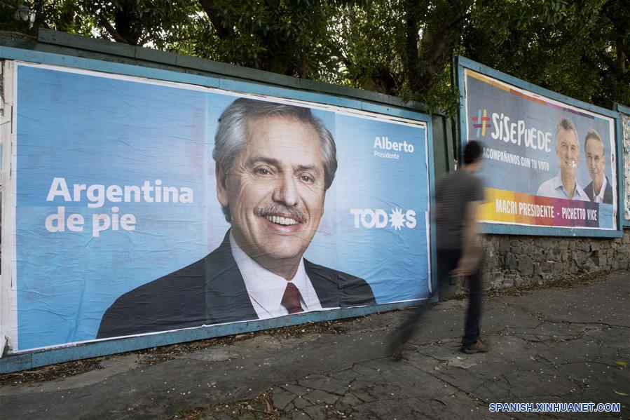 ARGENTINA-MAR DEL PLATA-ELECCIONES-CARTELES DE CAMPAÑA