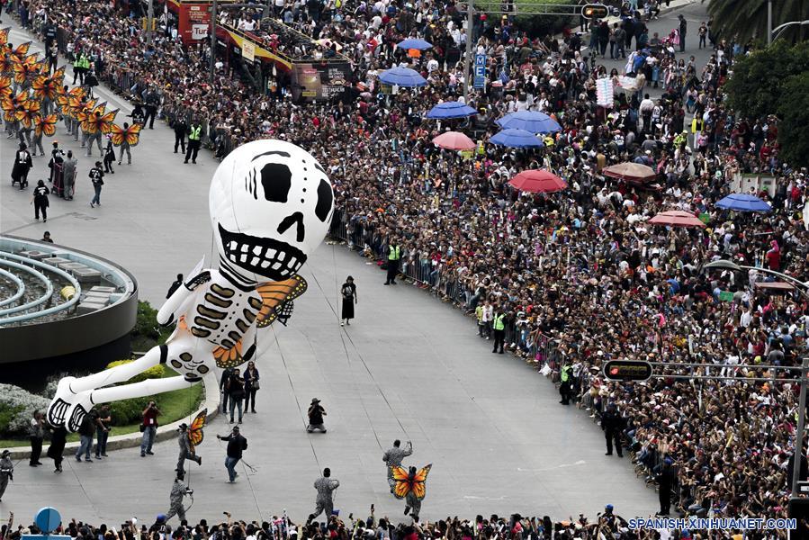 MEXICO-CIUDAD DE MEXICO-DESFILE DE DIA DE MUERTOS