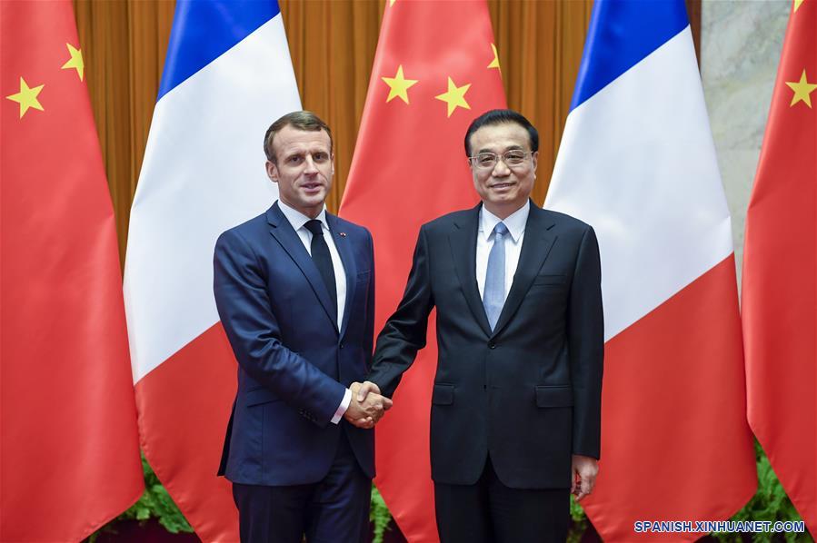 CHINA-BEIJING-LI KEQIANG-FRANCIA-MACRON-REUNION