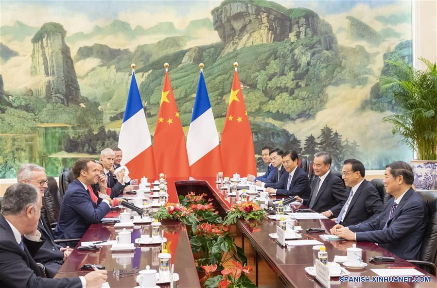 CHINA-BEIJING-LI KEQIANG-FRANCIA-MACRON-REUNION