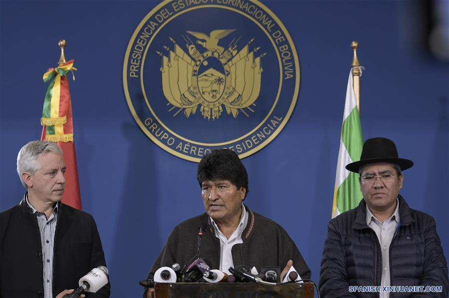 BOLIVIA-LA PAZ-EVO MORALES-DIMISION 